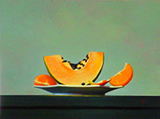 Papaya - oil on panel - 2004 - by Marlies Ihmels