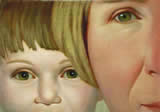 Double Portrait # 2 - oil on panel - 5.75 x 8.25 inches - by Marlies Ihmels