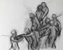 Drawing by Marlies Ihmels_Compassion_charcoal on paper