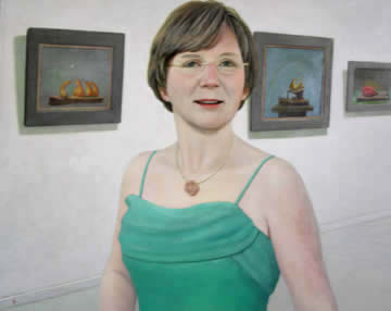 Portrait - oil on linen - By Marlies Ihmels