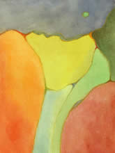 Terra 2 - 22 x 30 cm - watercolor on paper - by Marlies Ihmels