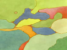 Terra 3 - 22 x 30 cm - Watercolor on paper - by Marlies Ihmels
