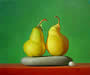 Two Pears - oil on linen - by Marlies Ihmels